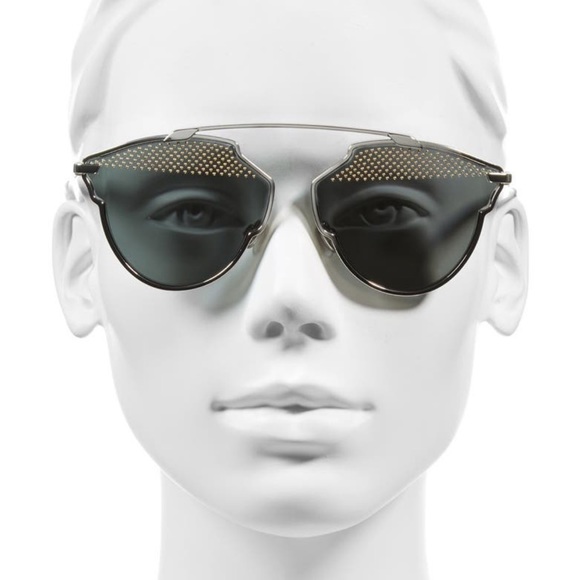 DIOR So Real Studded 59mm Brow Bar Sunglasses - Picture 2 of 2